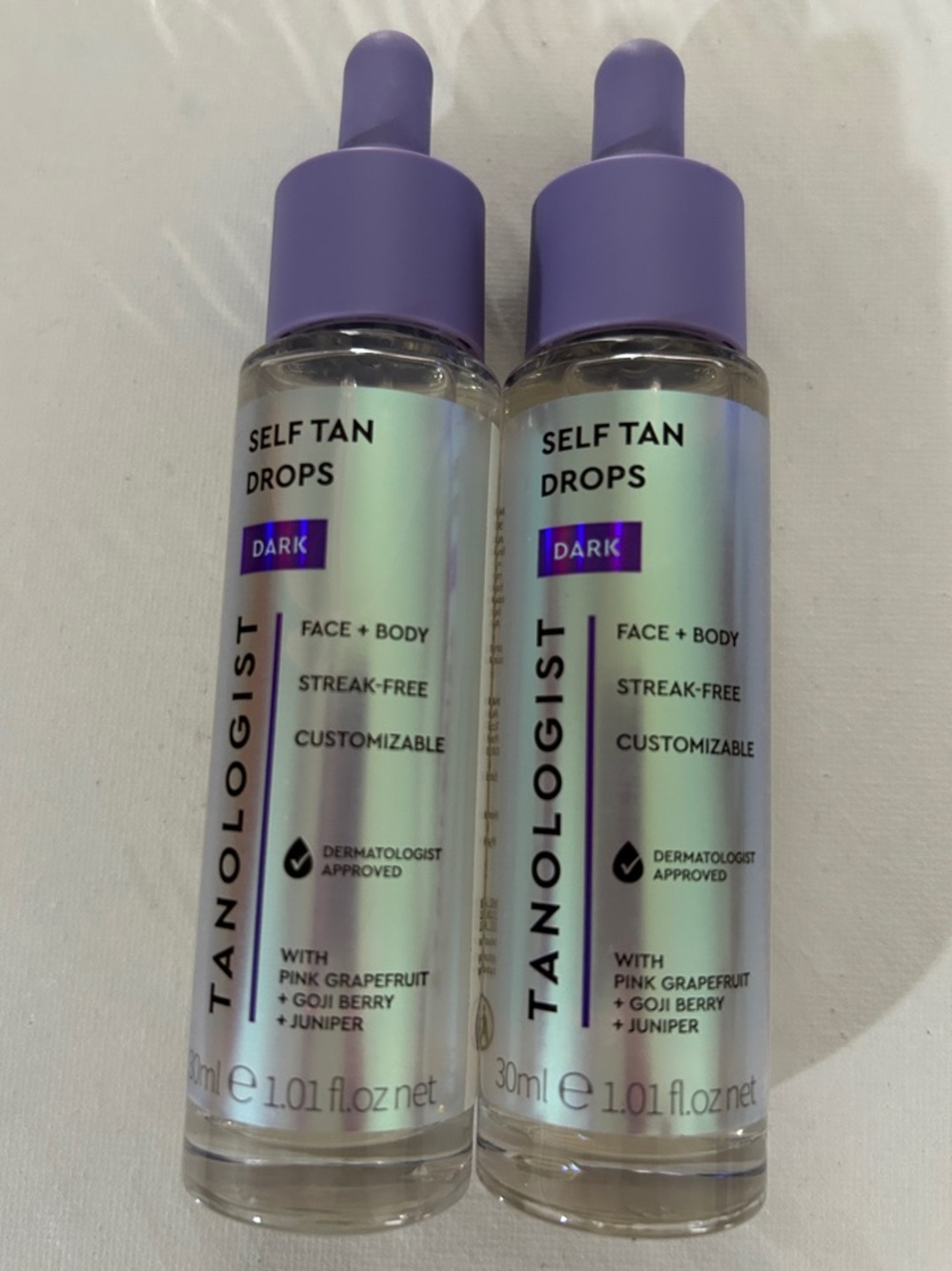 2x Tanologist Dark Self Tan Drops for Face & Body — Bundle